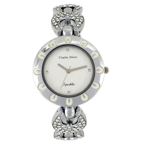 Charles Delon Dress/Formal Silver/Black Watch Charles Delon Dress/Formal Style Silver Watch main image 3